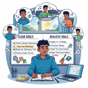 cara menetapkan tujuan yang jelas dan realistis untuk siswa SMA