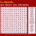 quiz mencari kata informatika